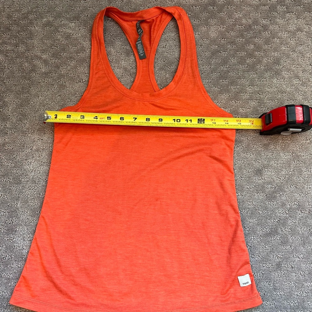 Vuori Orange Racer Back Tank Top xs